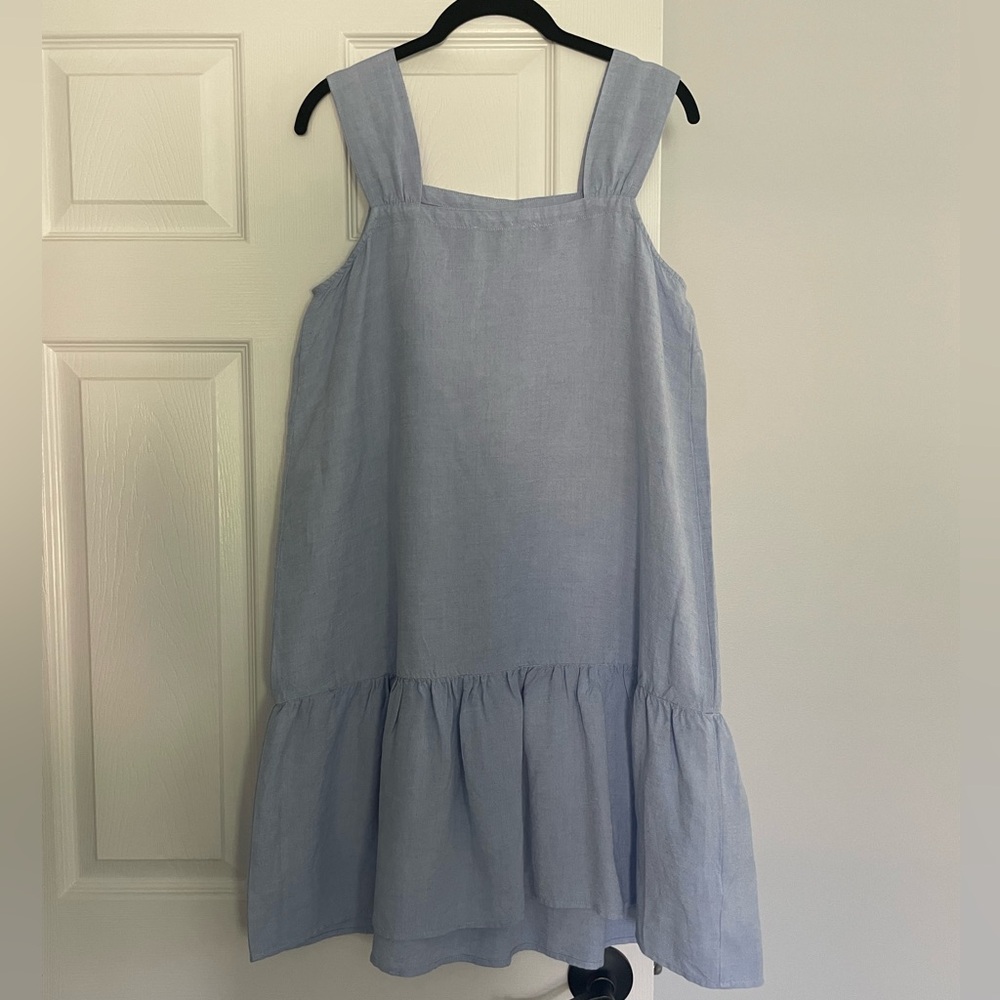 LOFT Blue Linen Dress - NWOT